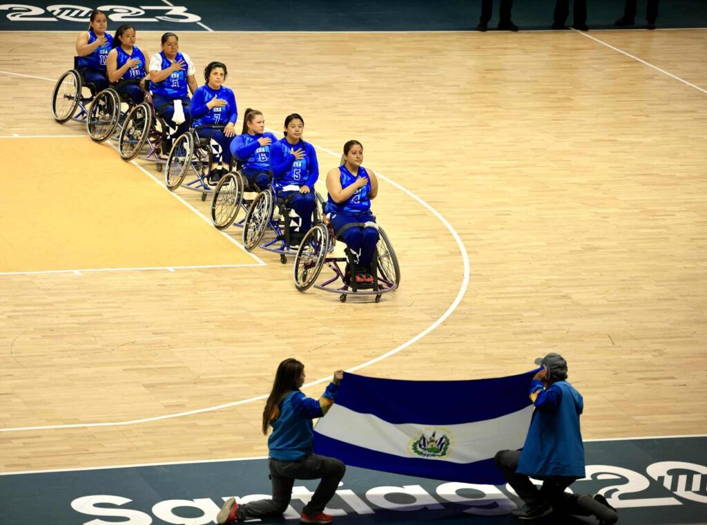 El Salvador cerró octavo en baloncesto en silla de ruedas de Santiago 2023  - Instituto Nacional de los Deportes de El Salvador
